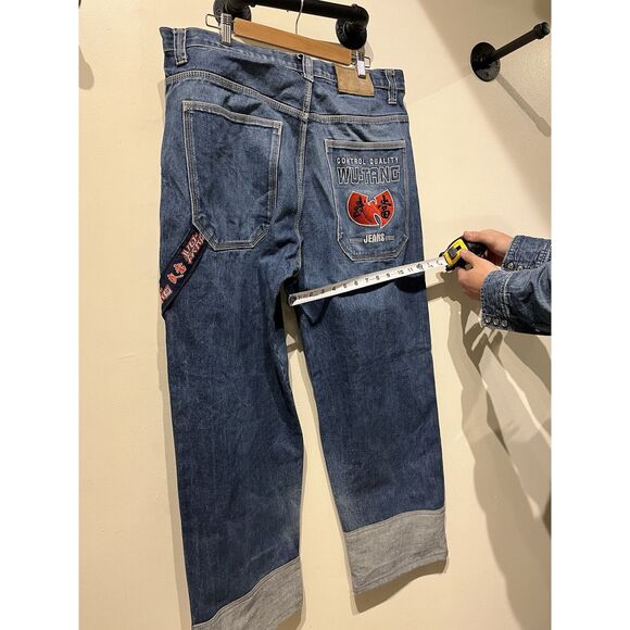 Vintage Wu Tang Clan Hip Hop Wide Rap Jeans Size 36 - Picture 10 of 11